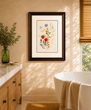 Wildflowers plants Print "24x30" Inches