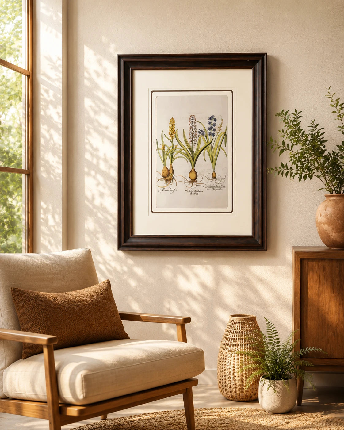 Muscari Obsoleto Alboflore Plant Print "24x30" Inches 
