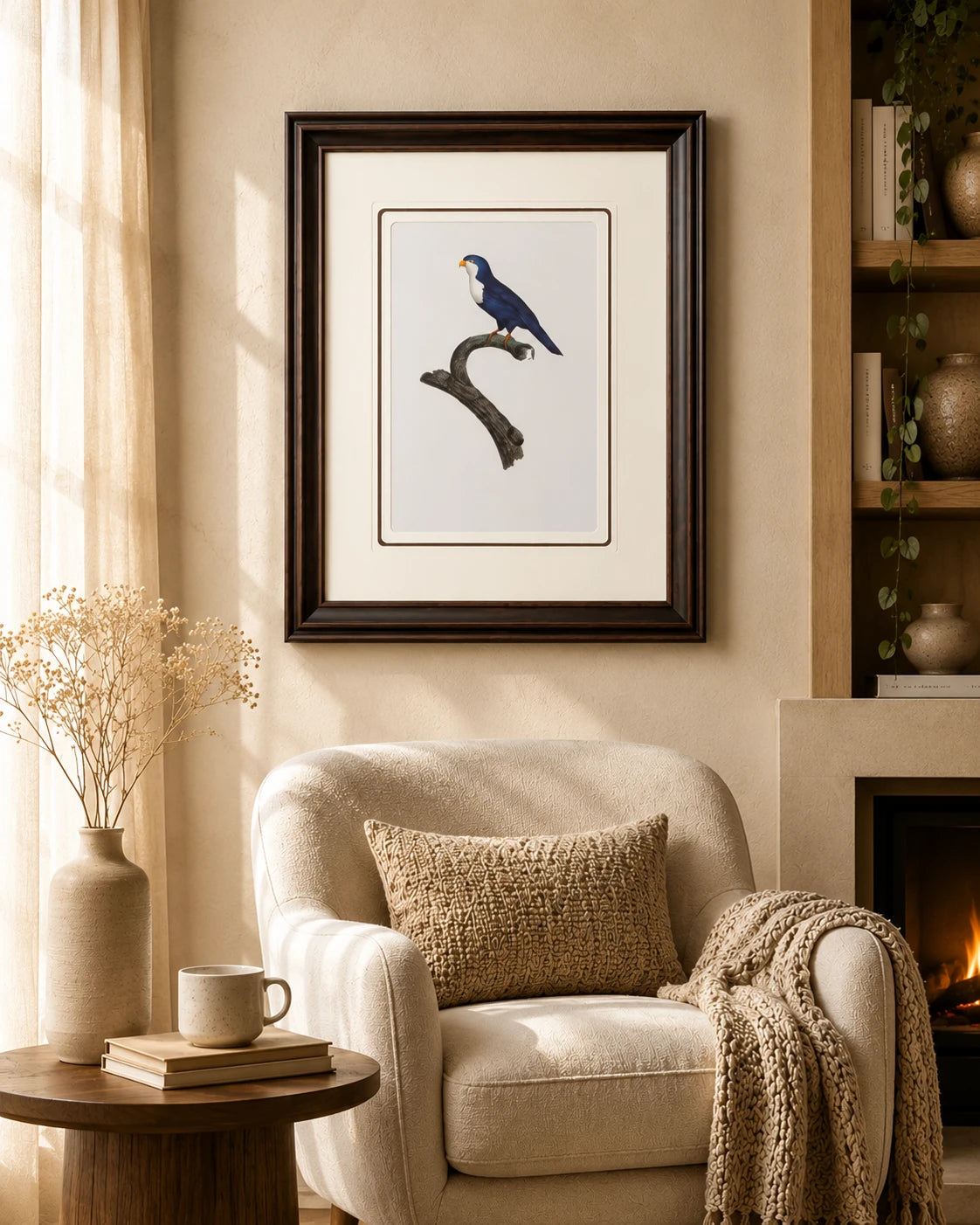 Arimanon Parakeet Bird Print "24x30" Inches 