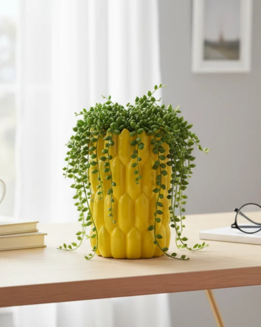 Banana Bunch Ceramic Vase - Small