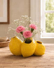 Lemon Zest Ceramic Vase