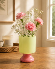 Lime Blush Flower Vase