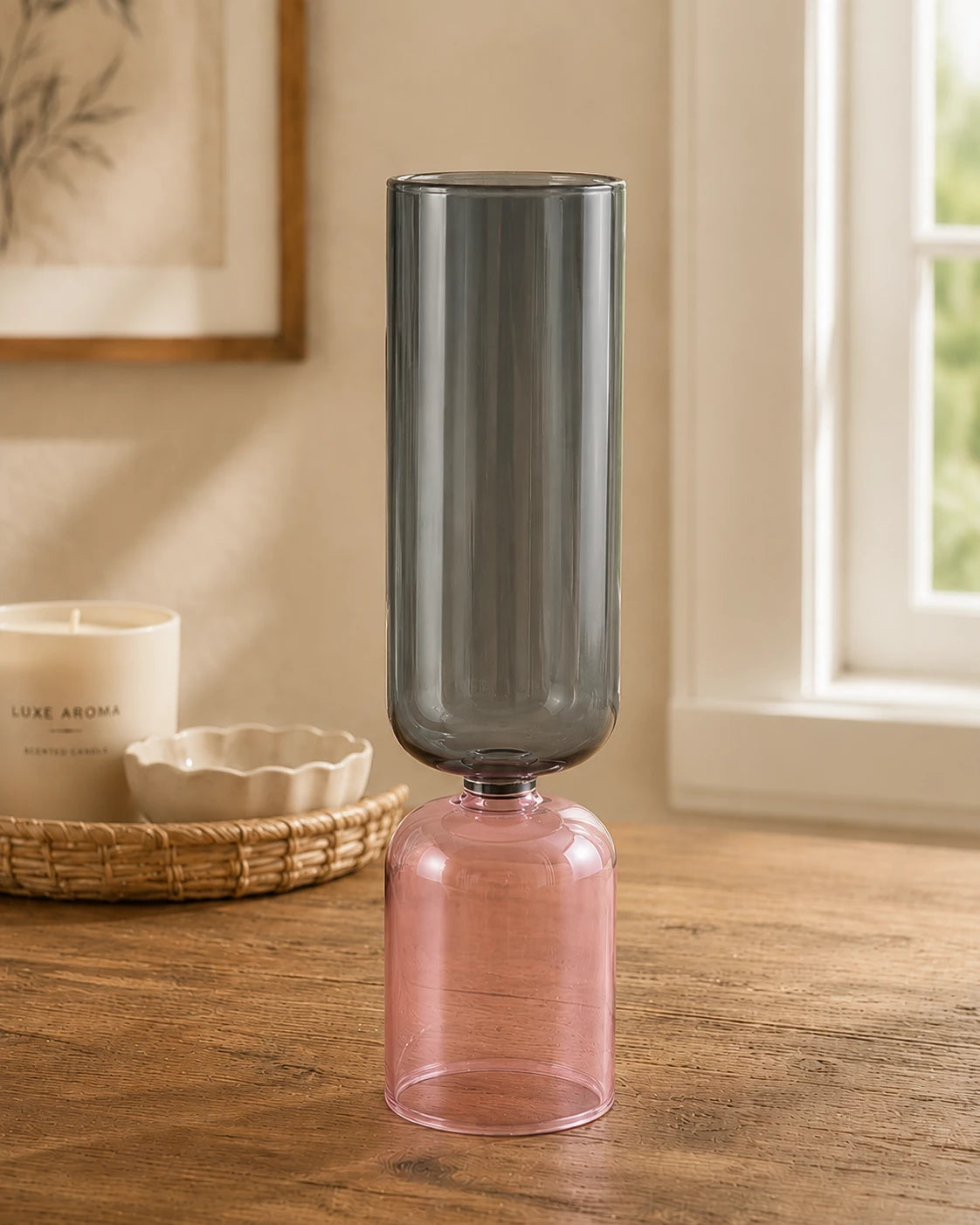 Graceful Beauty: Glass Flower Vase