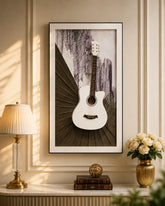 Harmony Guitar Decorative Framed Wall Art 
