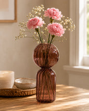 Colourblock Glass Vase