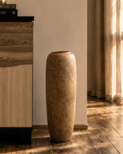 Rustic Earth Tone Floor Vase - Small
