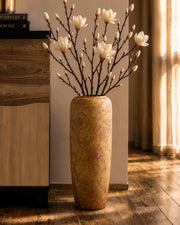 Rustic Earth Tone Floor Vase - Large