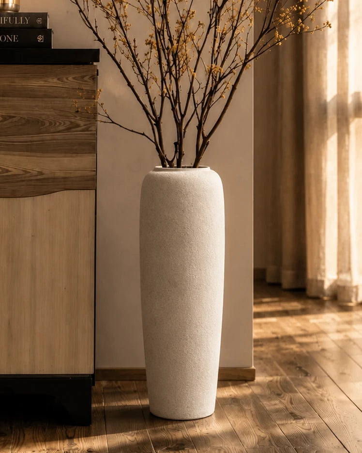 Pebble Finish Designer Floor Vase - Large 