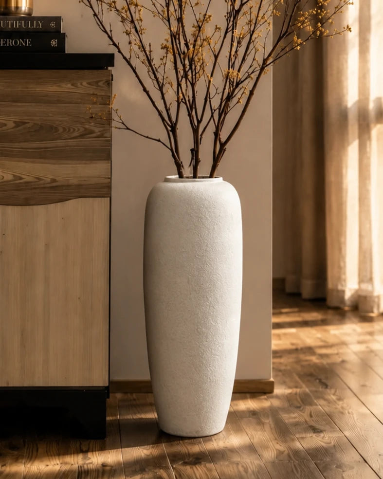 Pebble Finish Designer Floor Vase - Small 