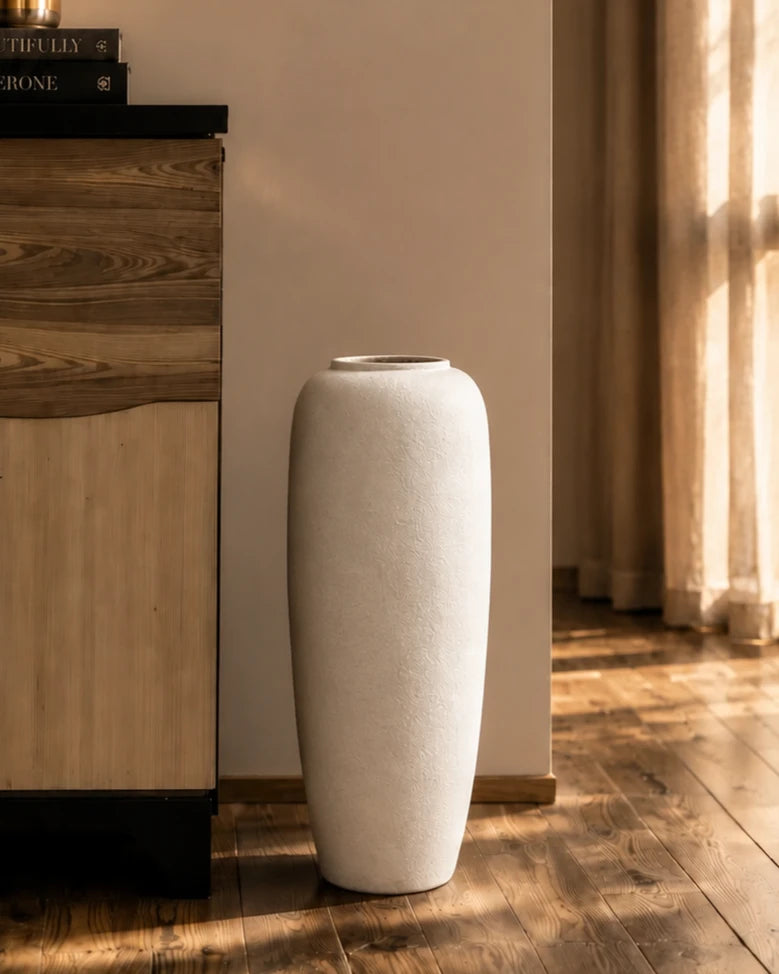 Pebble Finish Designer Floor Vase - Small
