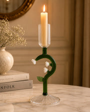 Botanical Stem Glass Candle Stand