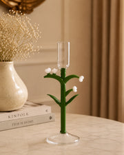 Botanical Stem Glass Candle Stand - Small