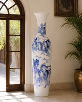 Majestic Mist Landscape Tall Floor Vase - 6.4 Ft 