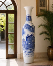 Grand Heritage Landscape Tall Floor Vase - 6.4 Ft