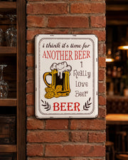 'Another Beer' Tin Bar Sign