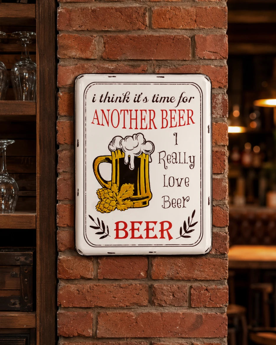 'Another Beer' Tin Bar Sign 
