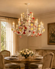 Grand Bloom French Floral Chandelier - 21 Lights