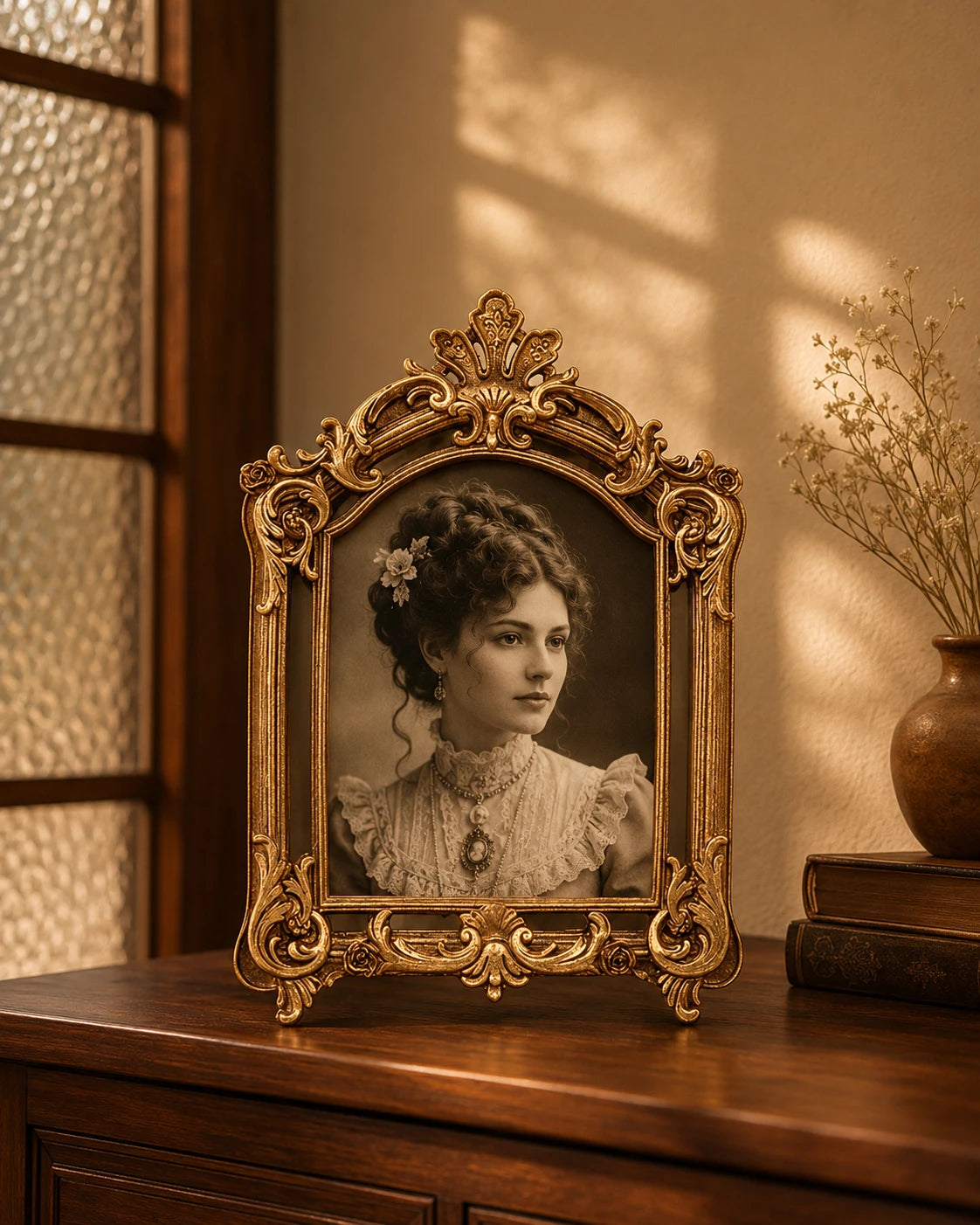 Golden Grace Vintage Photo Frame 