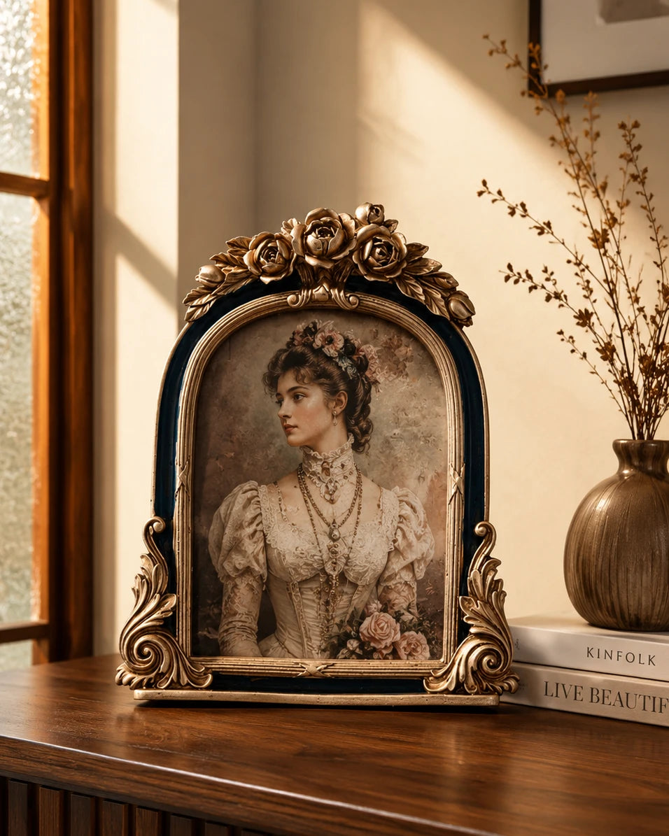 Vintage Rose Arch Photo Frame 