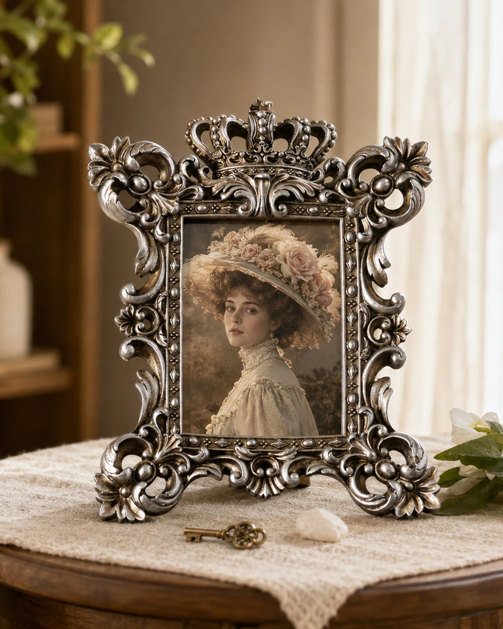 'Aristocrat' Photo Frame - Rustic Grey 
