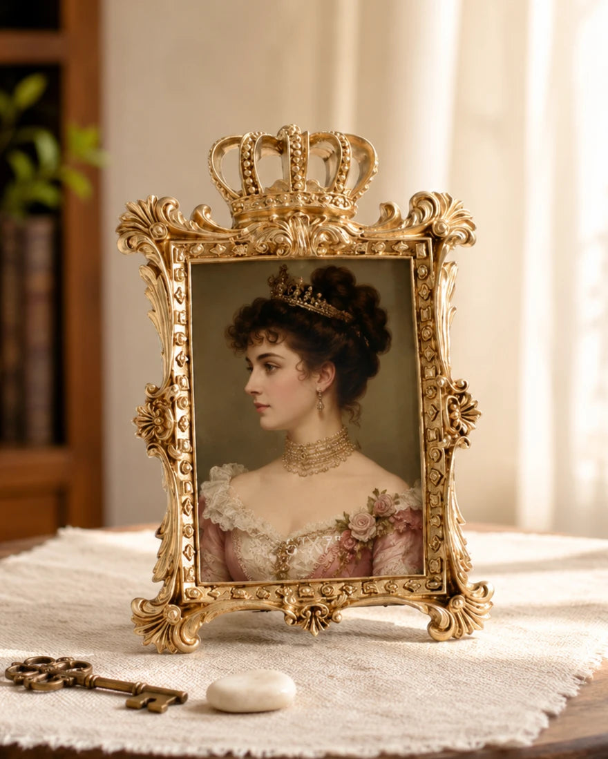 'Aristocrat' Photo Frame - Rustic Gold 