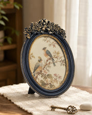 Royal Blue Oval Photo Frame