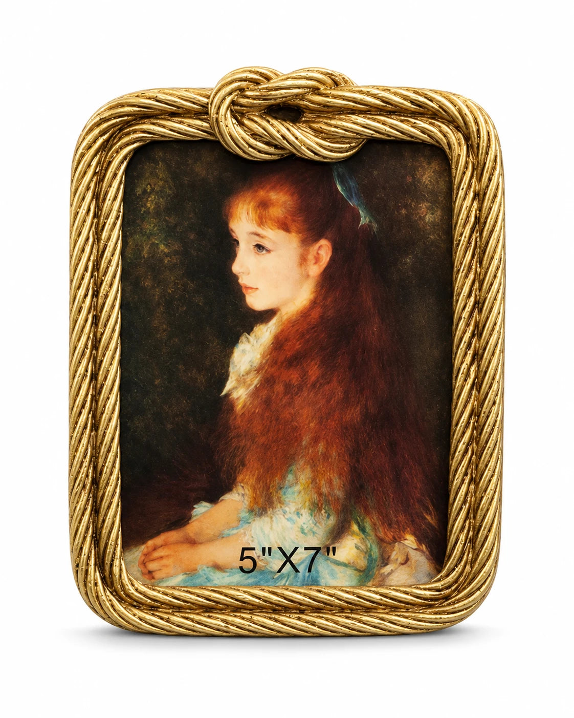 Vintage Style Gold Picture Frame with Bow Detail
