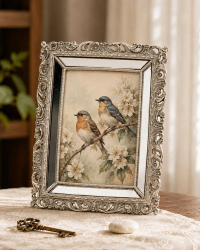 Rosehill Mirrored Photo Frame - Silver