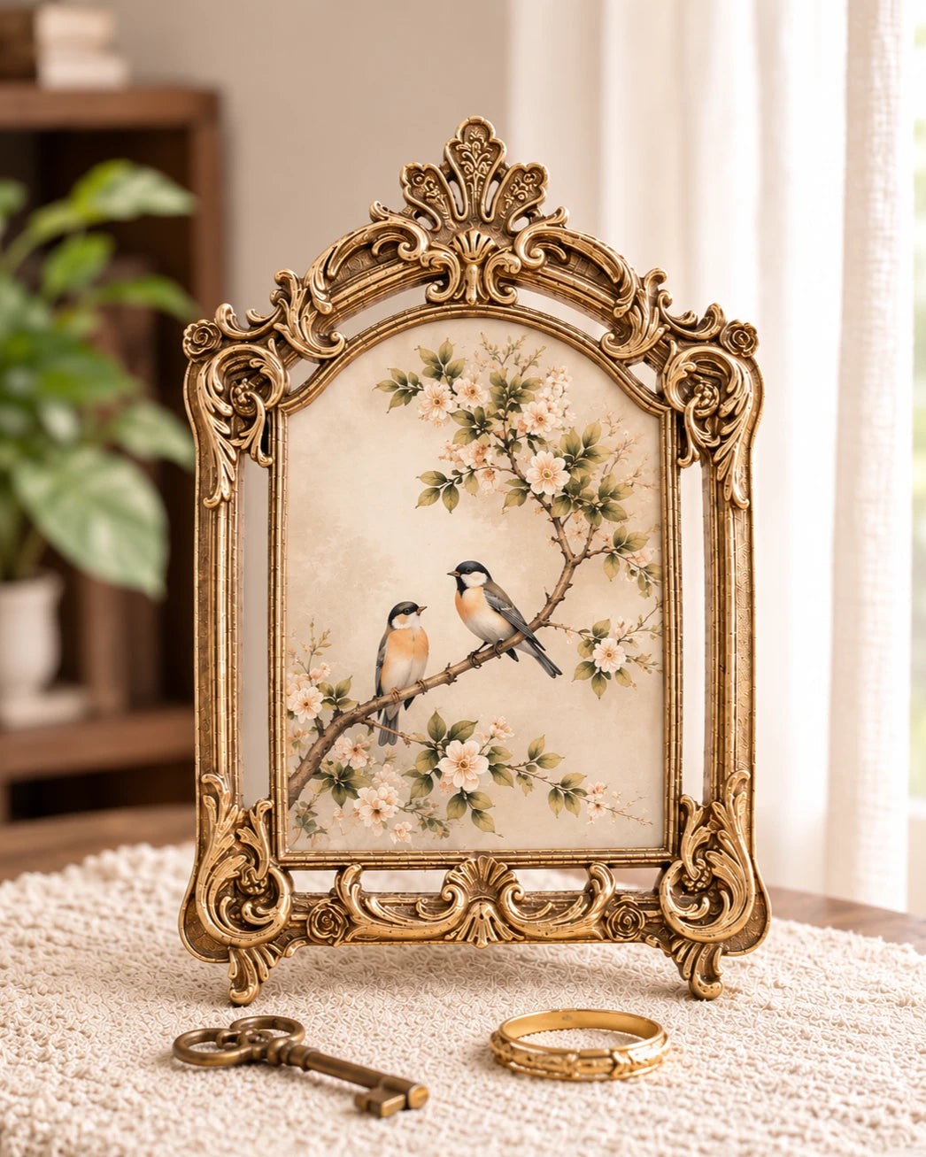 Golden Grace Vintage Photo Frame 