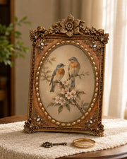 Royal Blossom Oval Photo Frame