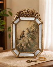 Royal Floral Mirror Edge Photo Frame
