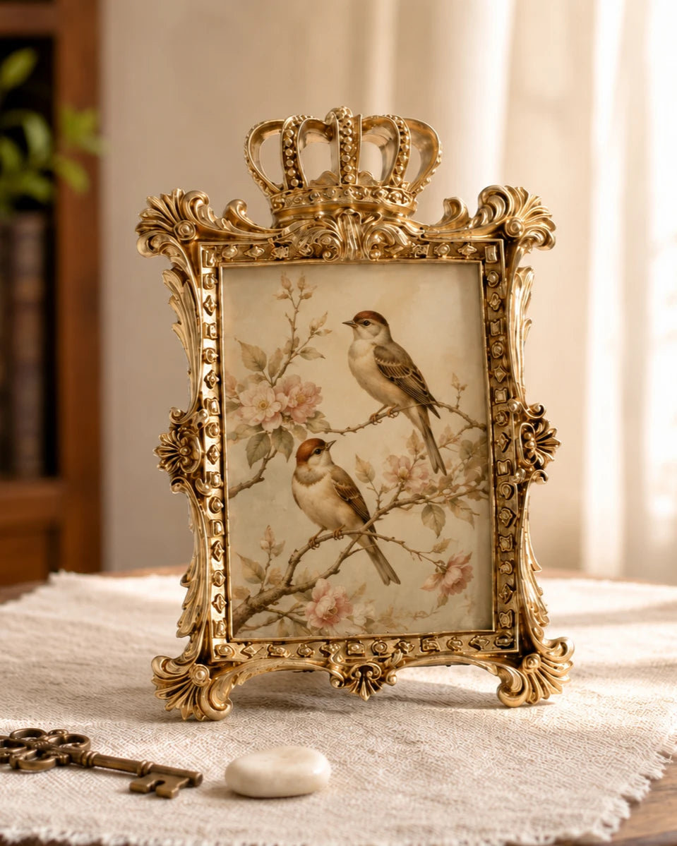 'Aristocrat' Photo Frame - Rustic Gold 