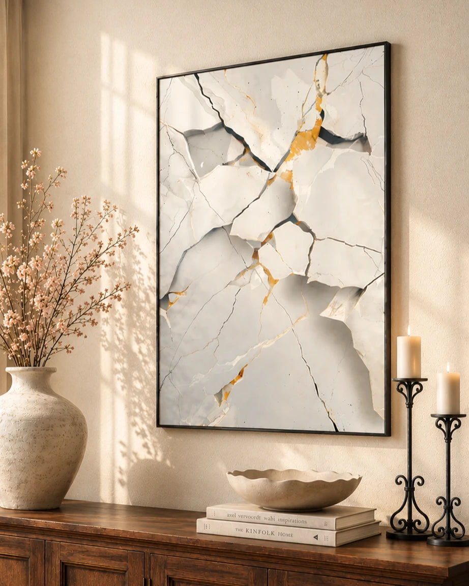 Echoes in Earth 3D Abstract Oil Painting