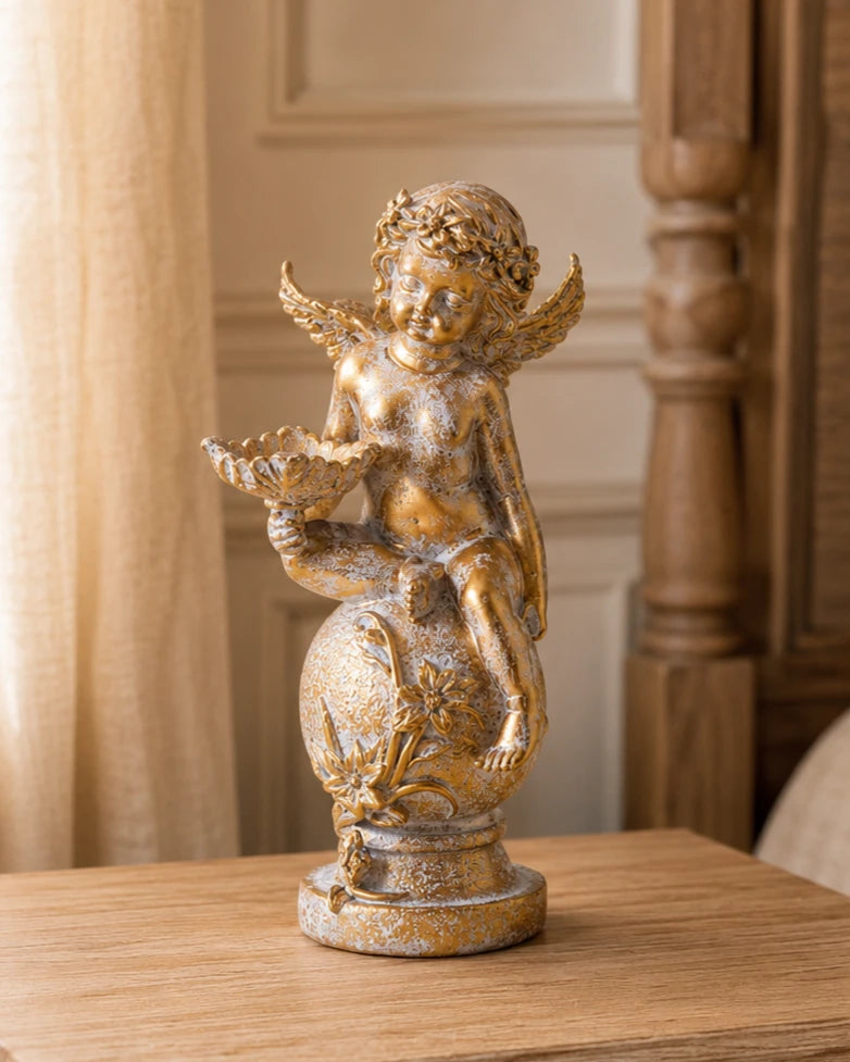 Adorable Angel Cherub Figurine 