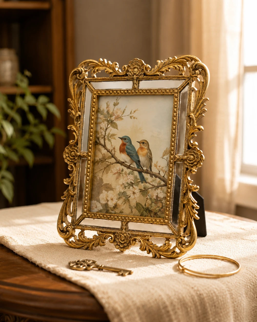 Vintage Baroque Gold Tabletop Photo Frame - The Decor Kart