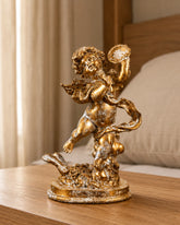 Angel Cherub Playing Tambourine 