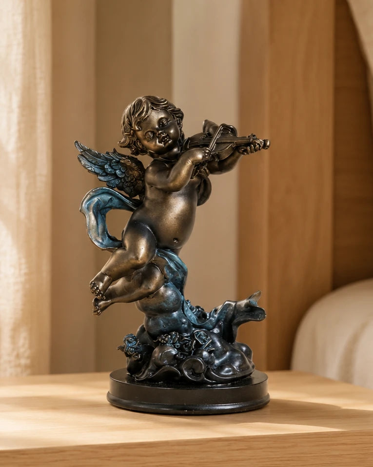Angel Cherub Playing Violin 