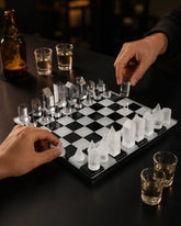 Modern Crystal Geometry Chess Set 