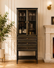 Roane Display Cabinet with Three Drawers
