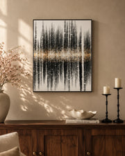 Golden Frequency 3D Abstract Oil Painting