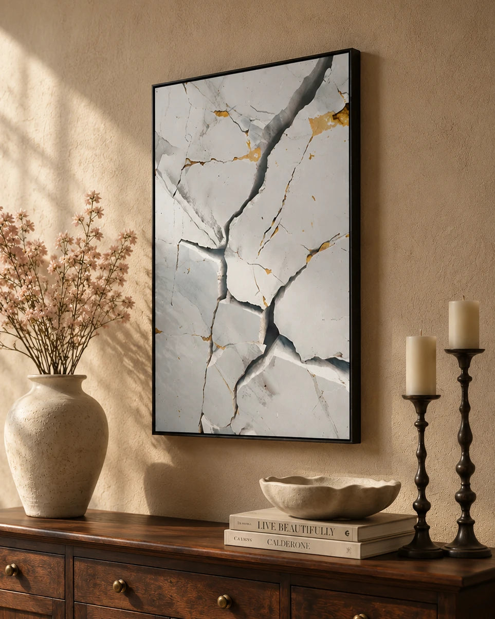 Echoes in Earth 3D Abstract Oil Painting