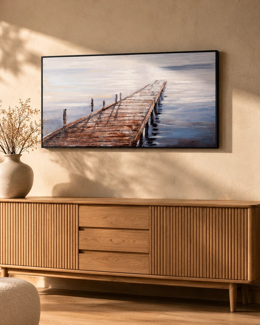 Into the Horizon Semi Hand-made Wall Art - 48*25 Inch 