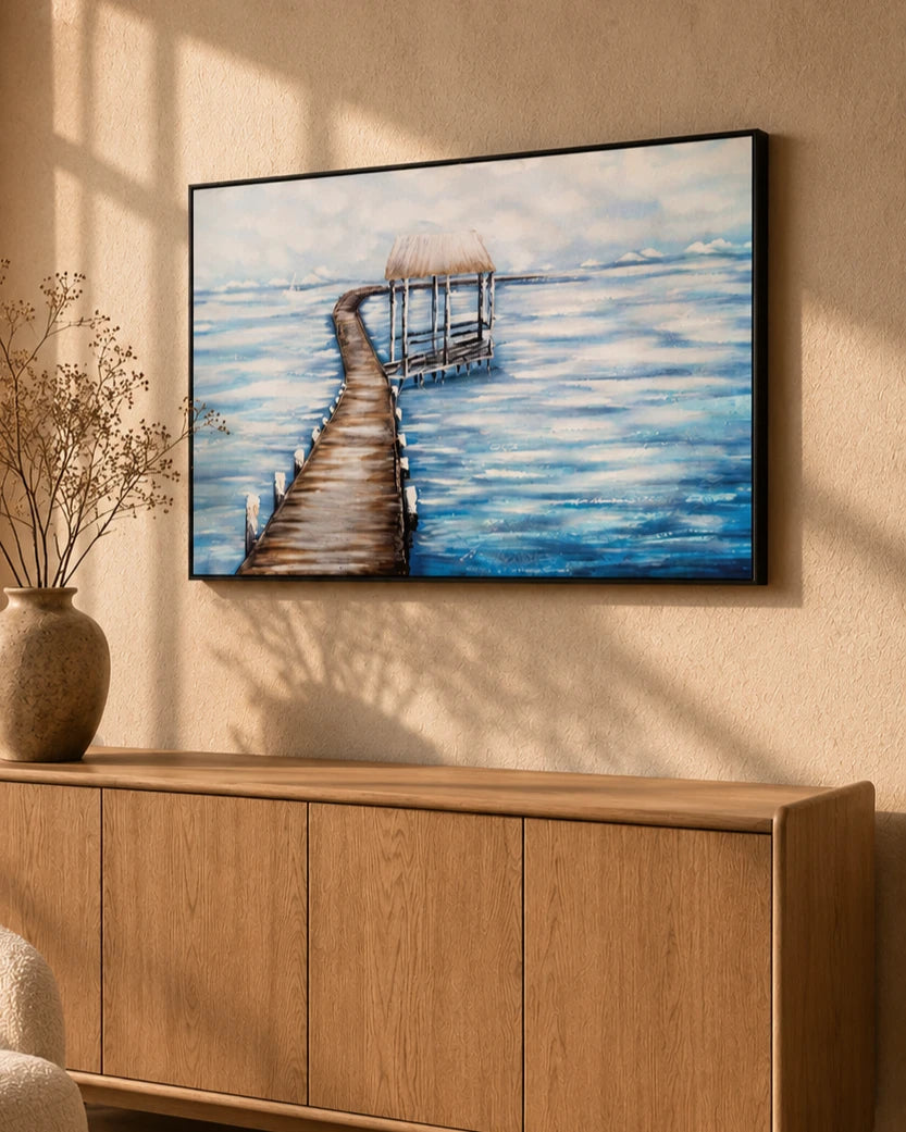 Pathway to Heaven Semi Hand-made Wall Art - 48*32 Inch 