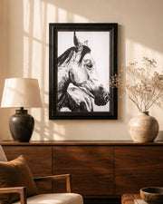 'Equine' Sandblast Framed Wall Art