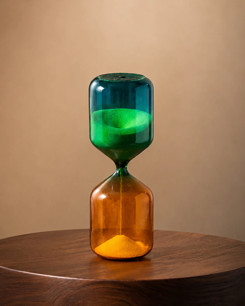 Twin Shade Glass Sand Clock - 3-minutes 