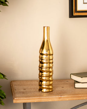 Golden Decorative Vase - Small