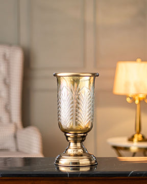 Ornamental Pedestal Hurricane Candle Holder - The Decor Kart 