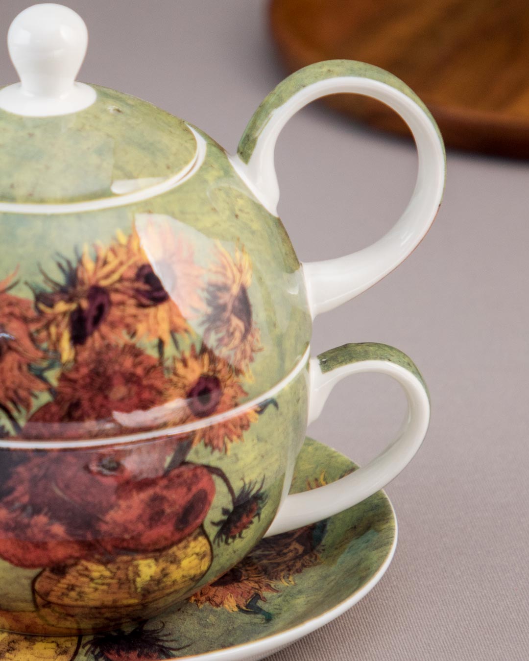 'Sunflowers' Vincent Van Gogh Tea for One Set