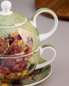 'Sunflowers' Vincent Van Gogh Tea for One Set