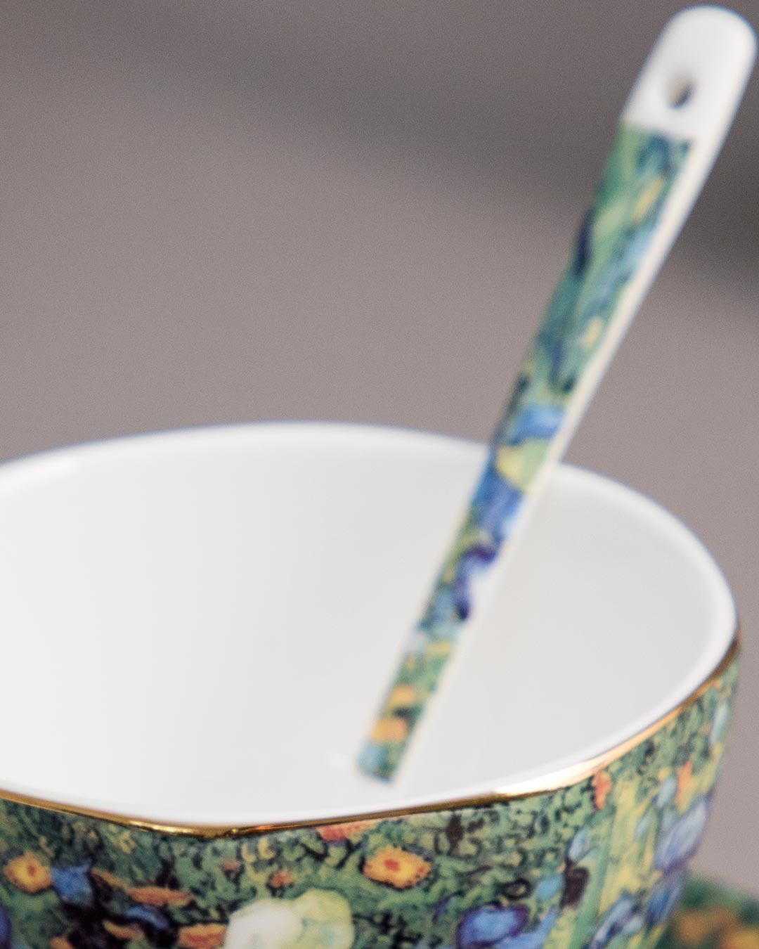'Irises' Vincent Van Gogh Painting Cup & Saucer - The Decor Kart 